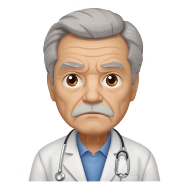 old grumpy doctor sticker