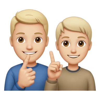 Deze: 🥰 en deze: 🖕🏻 moeten gemixt worden sticker