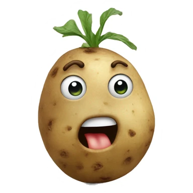 Potato pointing at you  sticker