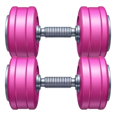 dumbell pink sticker