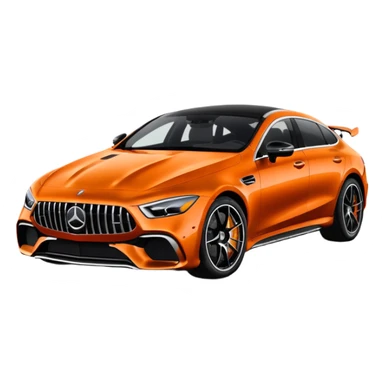 Mercedes amg gt 63 orange colour sticker