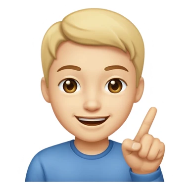 winking smirking pointing sticker