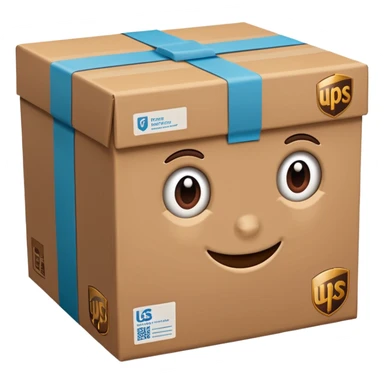 UPS delivery parcel sticker