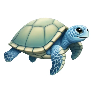 pastel blue Sea turtle  sticker