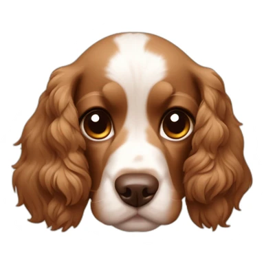 Cachorro Cocker spaniel marrom dormindo olhos fechados sticker