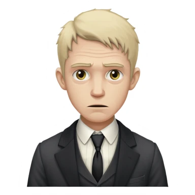 Poor Victorian laborer cowering in front of an English solicitor sticker