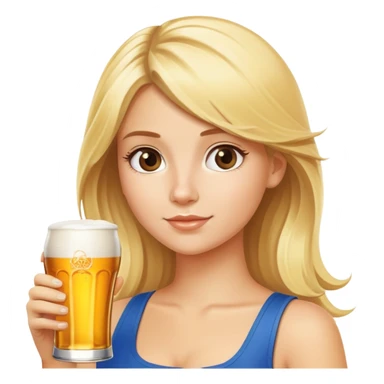 blonde girl with corona beer sticker