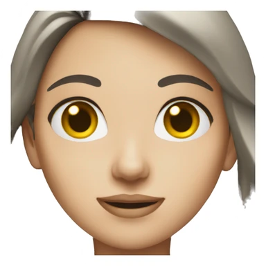 White brunette paramedic sticker