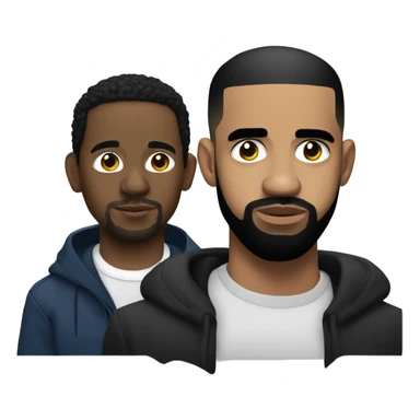 Kendrick and drake  sticker