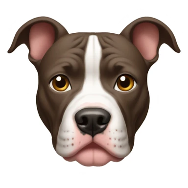 pitbull with cropped ears sticker