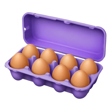 purple big egg carton sticker