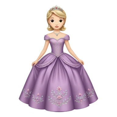 Princess curtsy sticker