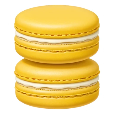 macaron jaune seul sticker