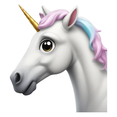 Unicorn blowing kiss sticker