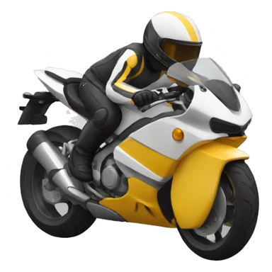 La moto está en camino sticker