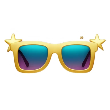 Un mono con una corona dorada.
	•	Gafas de sol rosadas con estrellas en lugar de lentes.
	•	Una máscara azul en la boca.
	•	Fondo turquesa. sticker