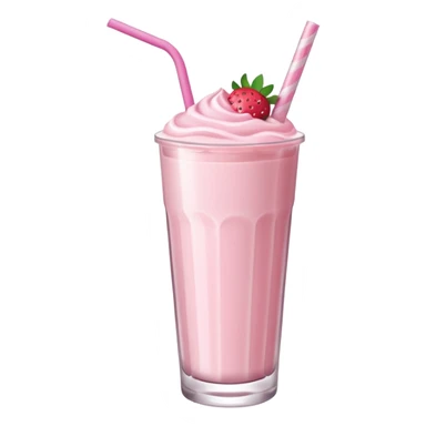 Strawberry milkshake sticker