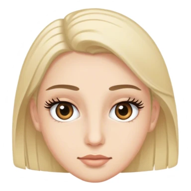 😒 with longer eyelashes sticker