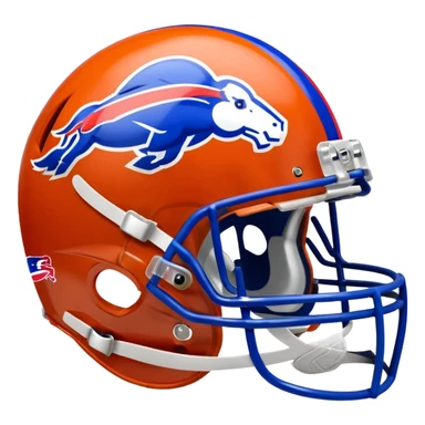 Denver bronco sitting on buffalo bills sticker