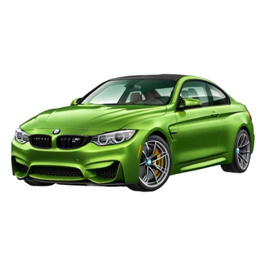 Green bmw m4 sticker