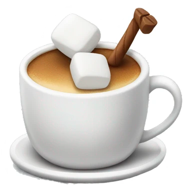 mug of coffee with marshmallows sticker