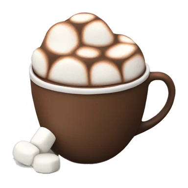 A cup of hot chocolate with marshmallows  sticker