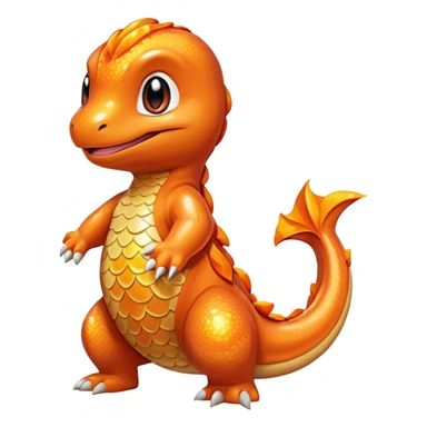 glitter pokemon charmander sticker