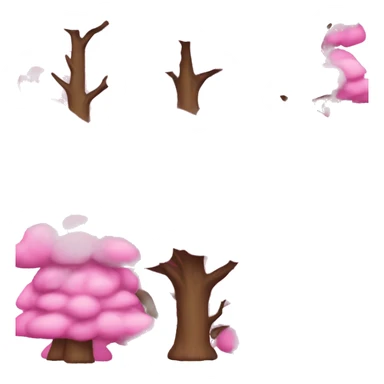 tree emoji A pink Christmas tree  emoji  sticker