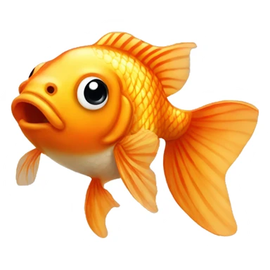 Pretty goldfish sticker
