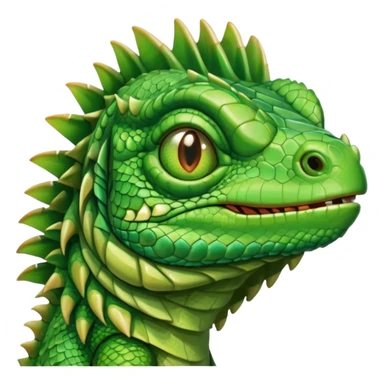 iguana's face dizzy sticker
