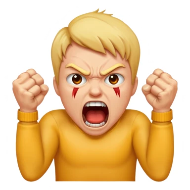 SCREAMING IN RAGE sticker