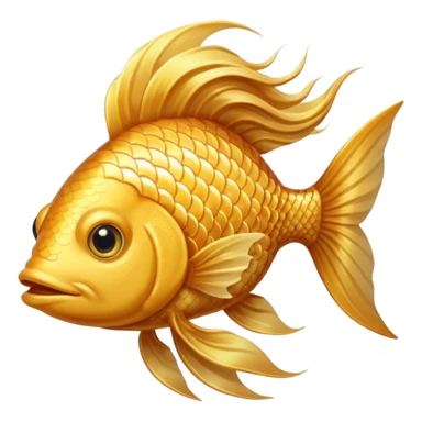 fish with hair sticker