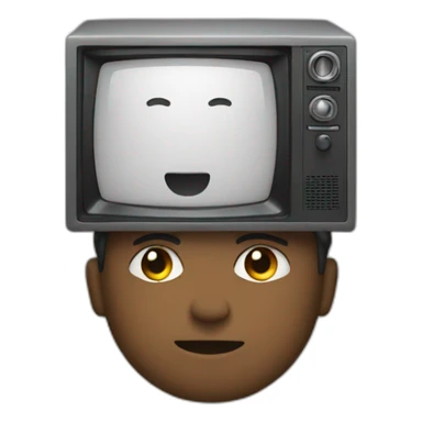 half man half television sticker