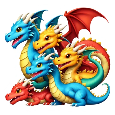 Swarm of dragons sticker