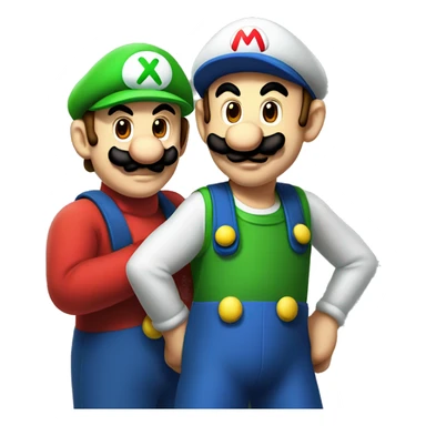 mario and luigi sticker