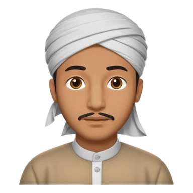 a muslim man sticker