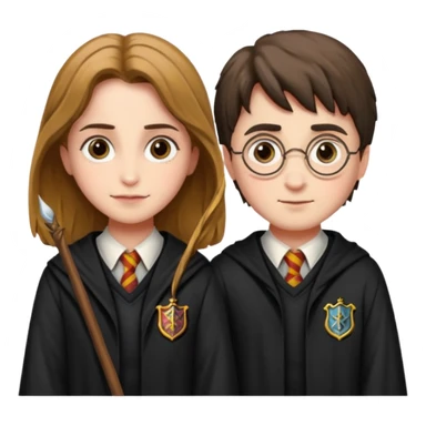 Harry potter and hermione sticker