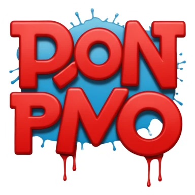 Letters saying “don’t PMO” meaining “don’t piss me off”  sticker