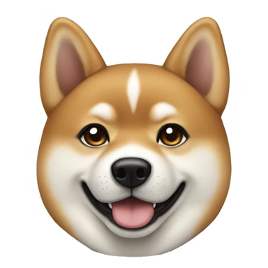 Shiba Inu black and tan color  sticker