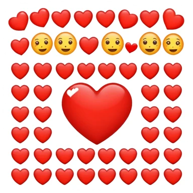 Susunkan aku emoji menjadi sebuah gambar love sticker
