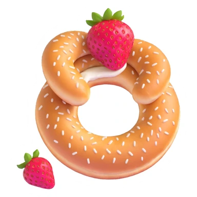 simit yiyen çilek sticker