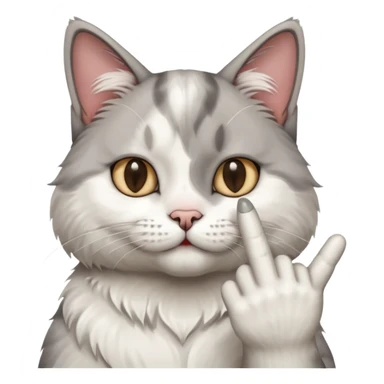 Kedi 🖕🏻 gösteriyor sticker
