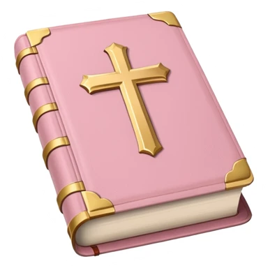 soft pink bible sticker