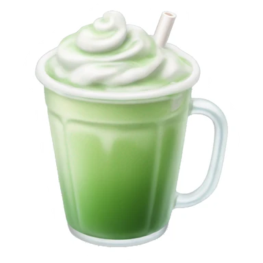 iced matcha latte with coldfoam sticker