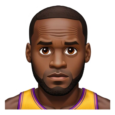 LeBron James staring into my soul sticker