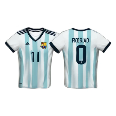 leo messi and cristiano ronaldo happy celebrate with shirts of their national teams sticker