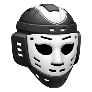 Masque hockey  sticker