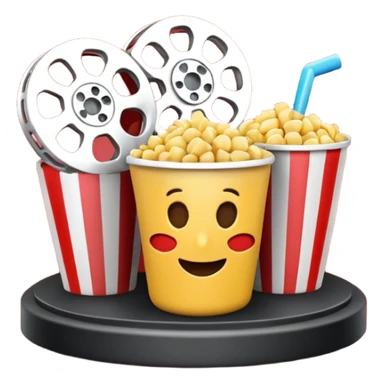 3d movie scene sticker