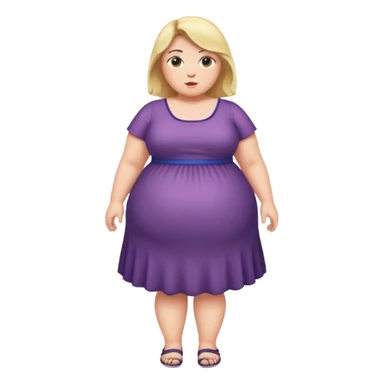 fat girl, full body sticker