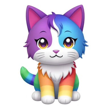 Aphmau toys called meemeows rainbow edition sticker
